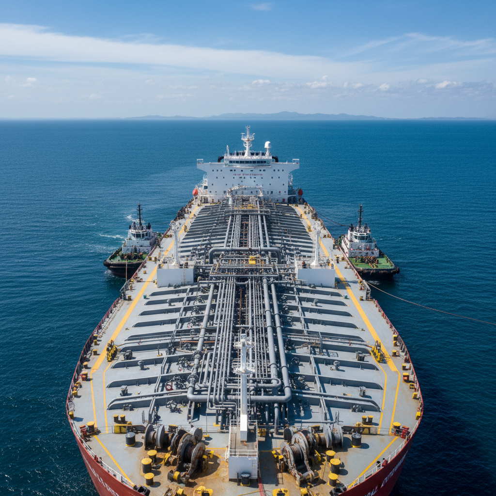 CS Tanker vessel at sea, services overview, maritime operations