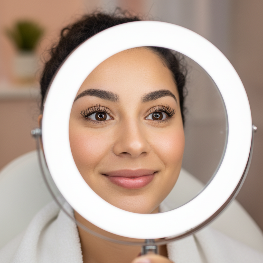 Valeria Rodríguez, clienta de MF Skin Beauty, smiling portrait