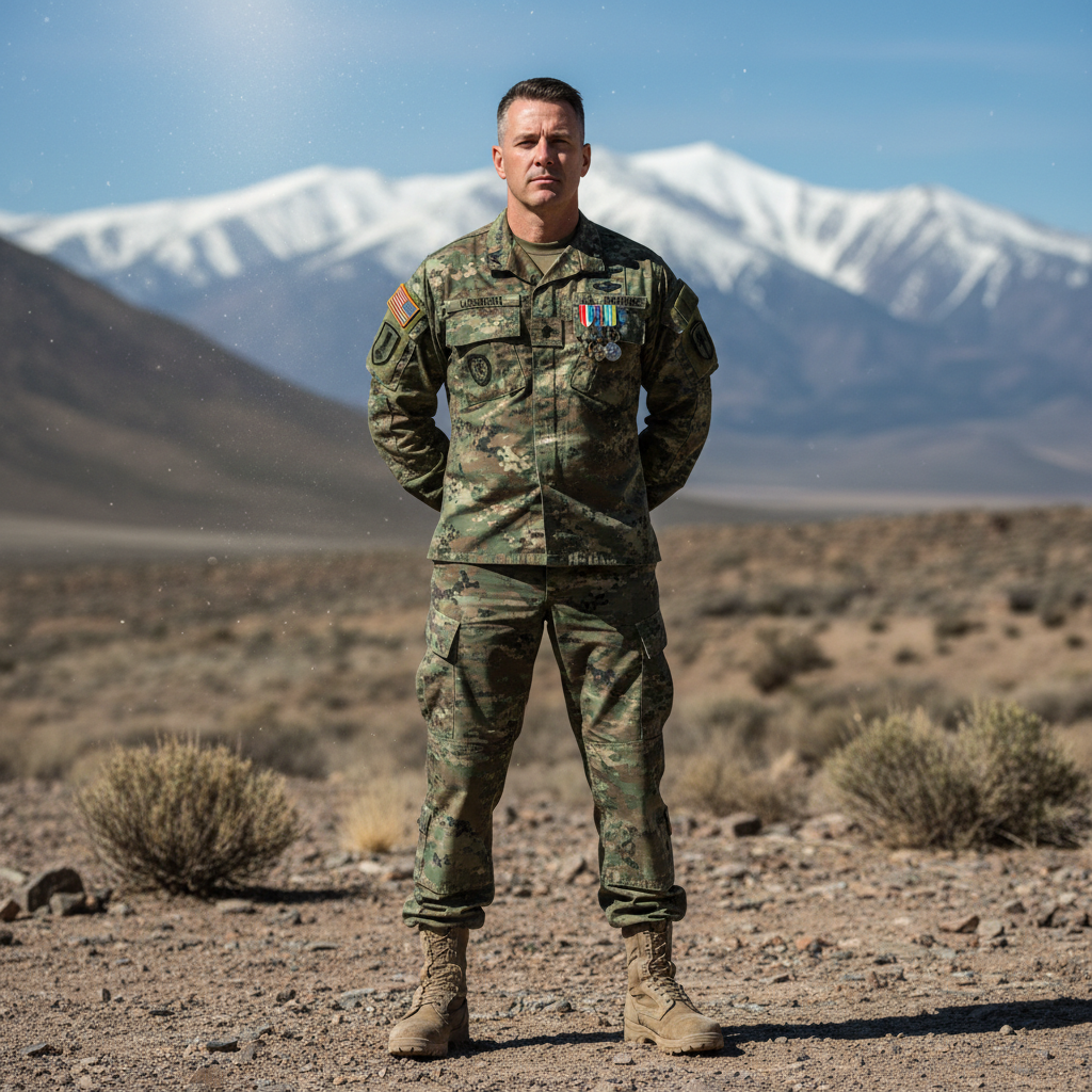 Army Staff Sergeant in uniform, confident expression