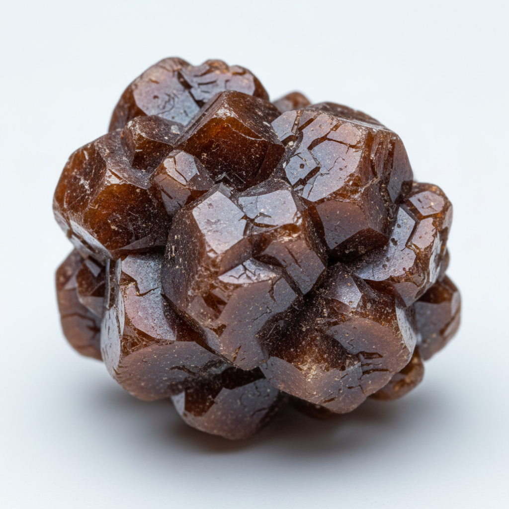 Dark metallic mineral ore cassiterite rocks with crystalline surface texture, dim studio lighting