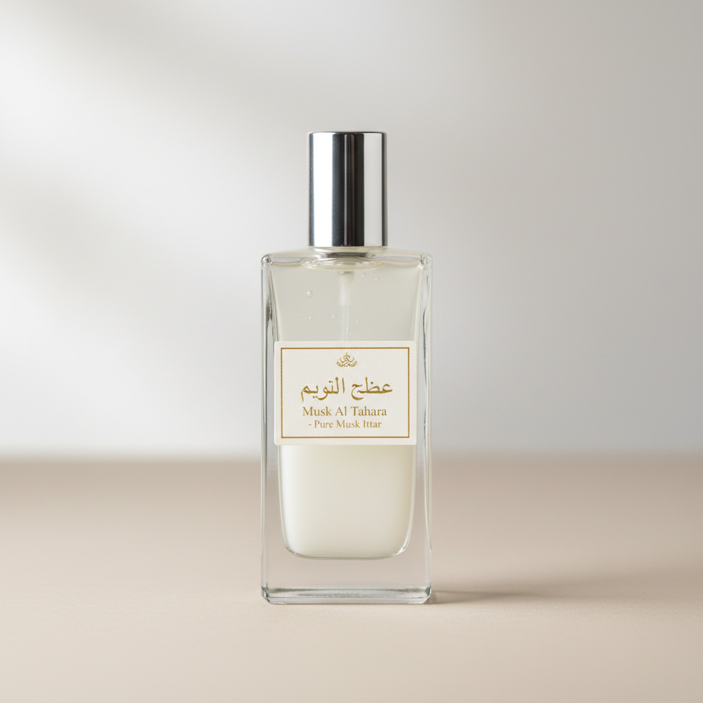 Musk Al Tahara perfume bottle, Ittars fragrance