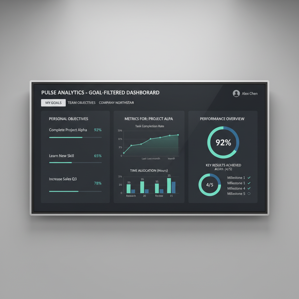 Pulse Analytics weekly summary view with three key insights and recommended actions