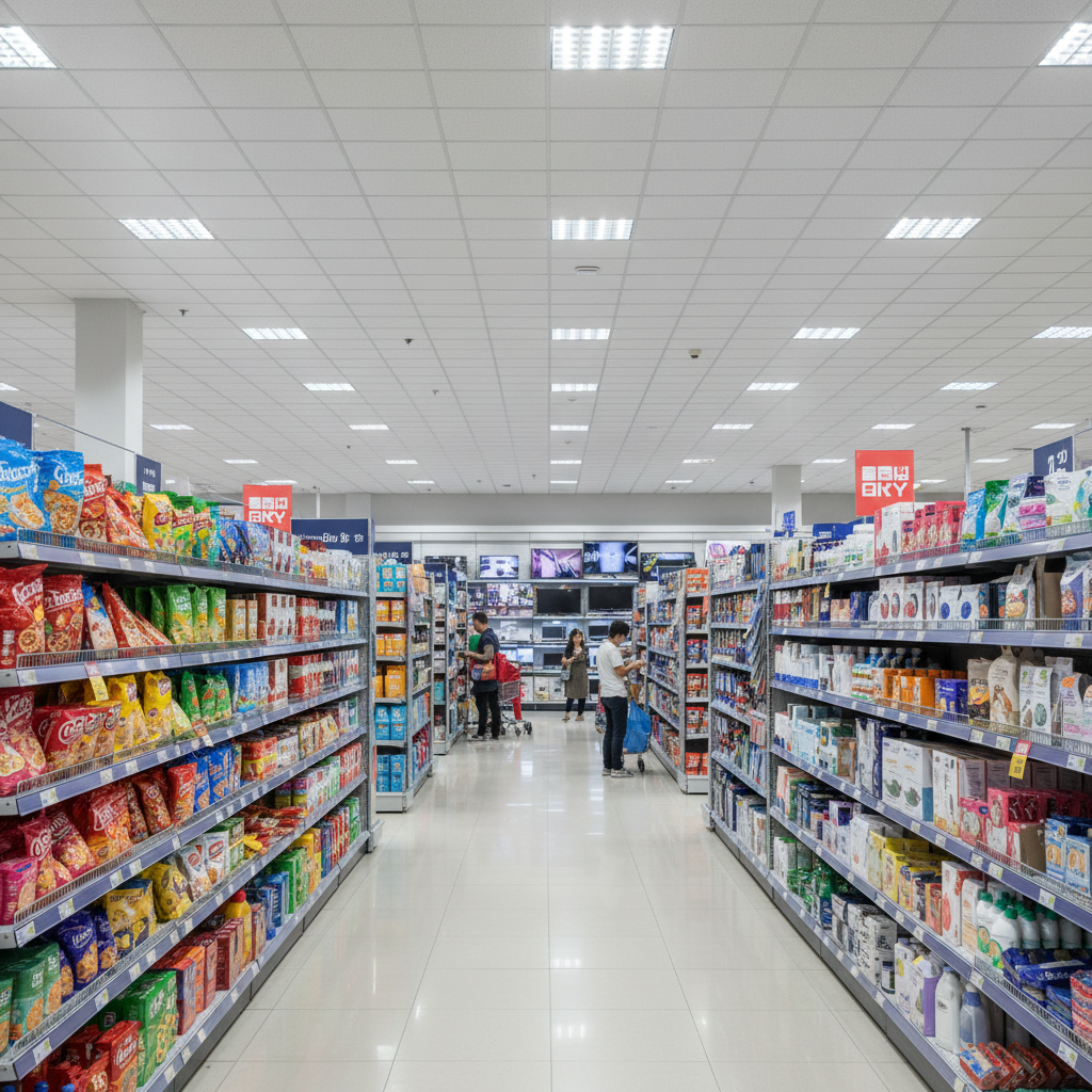 Departmental store with multiple product categories