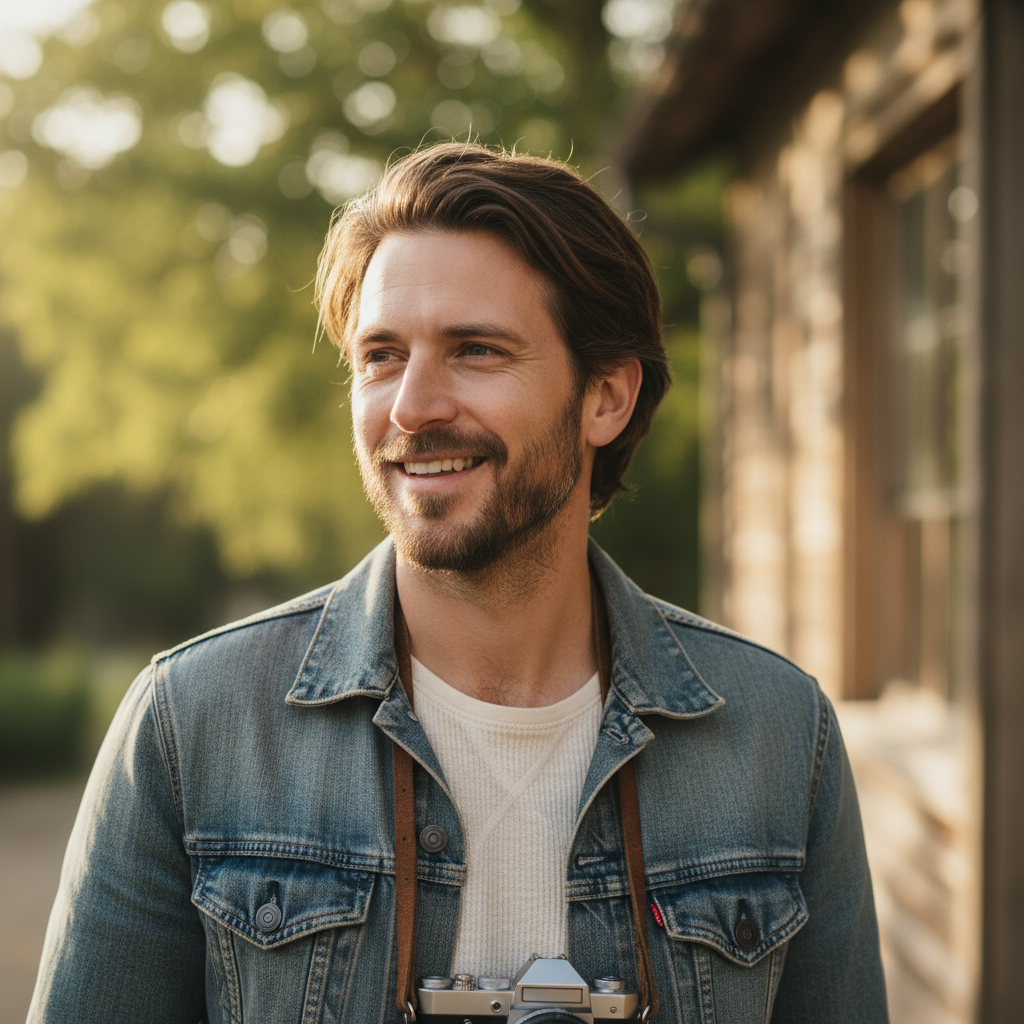 Caleb Whitmore, lifestyle photographer from Nashville Tennessee, relaxed candid portrait