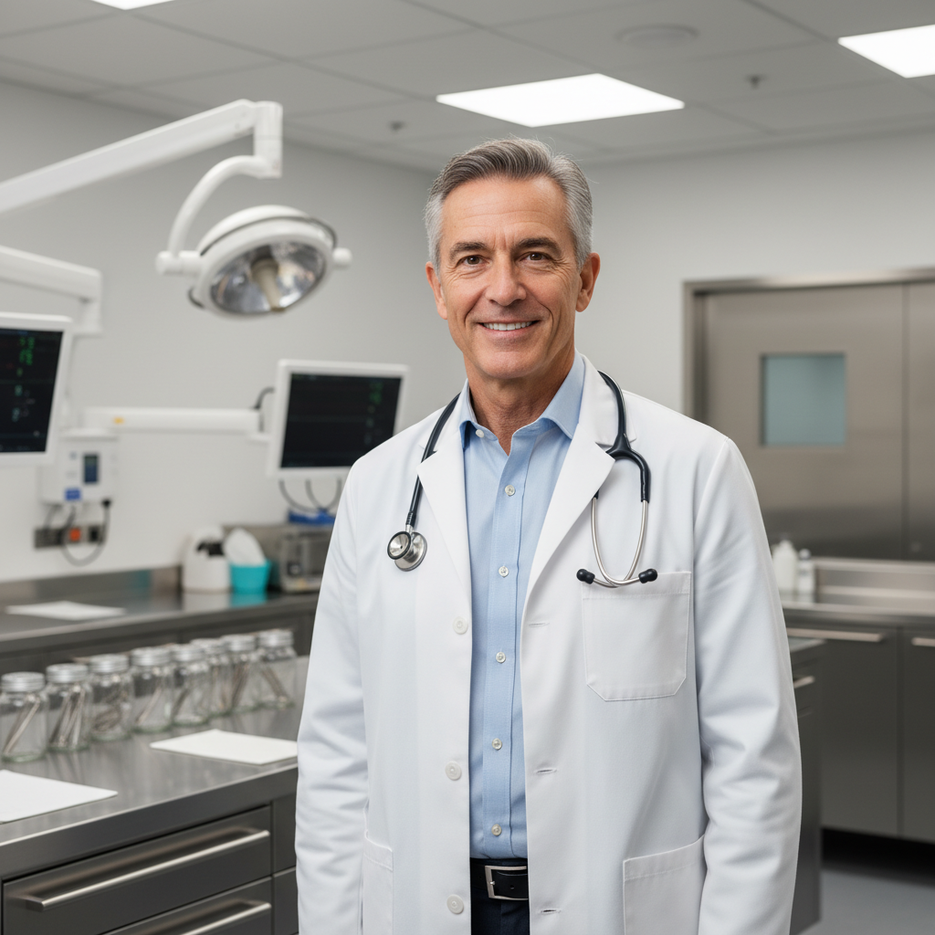 Dr. Rohan Sharma, cardiologist at WebuildproClinic Bangalore, smiling in white coat