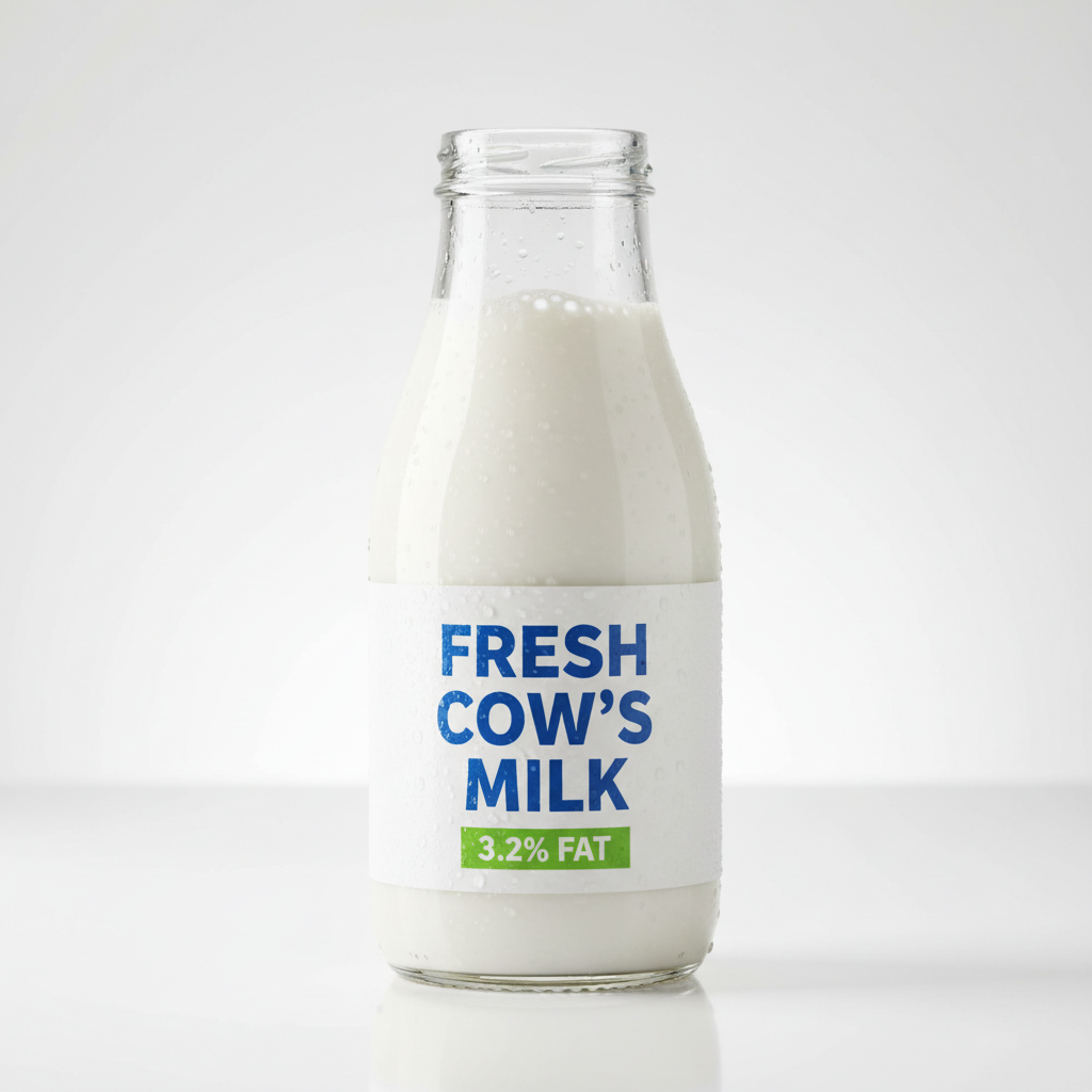 White milk carton on clean background