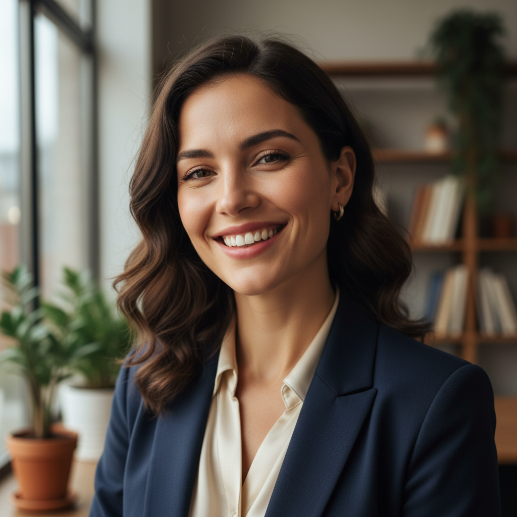 Portrait of Meredith Callahan smiling after consultation