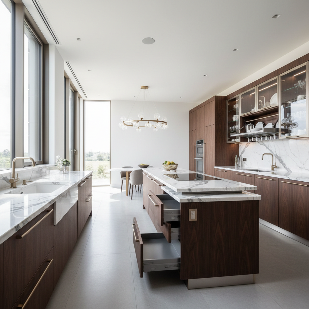 Elegant kitchen with custom cabinetry