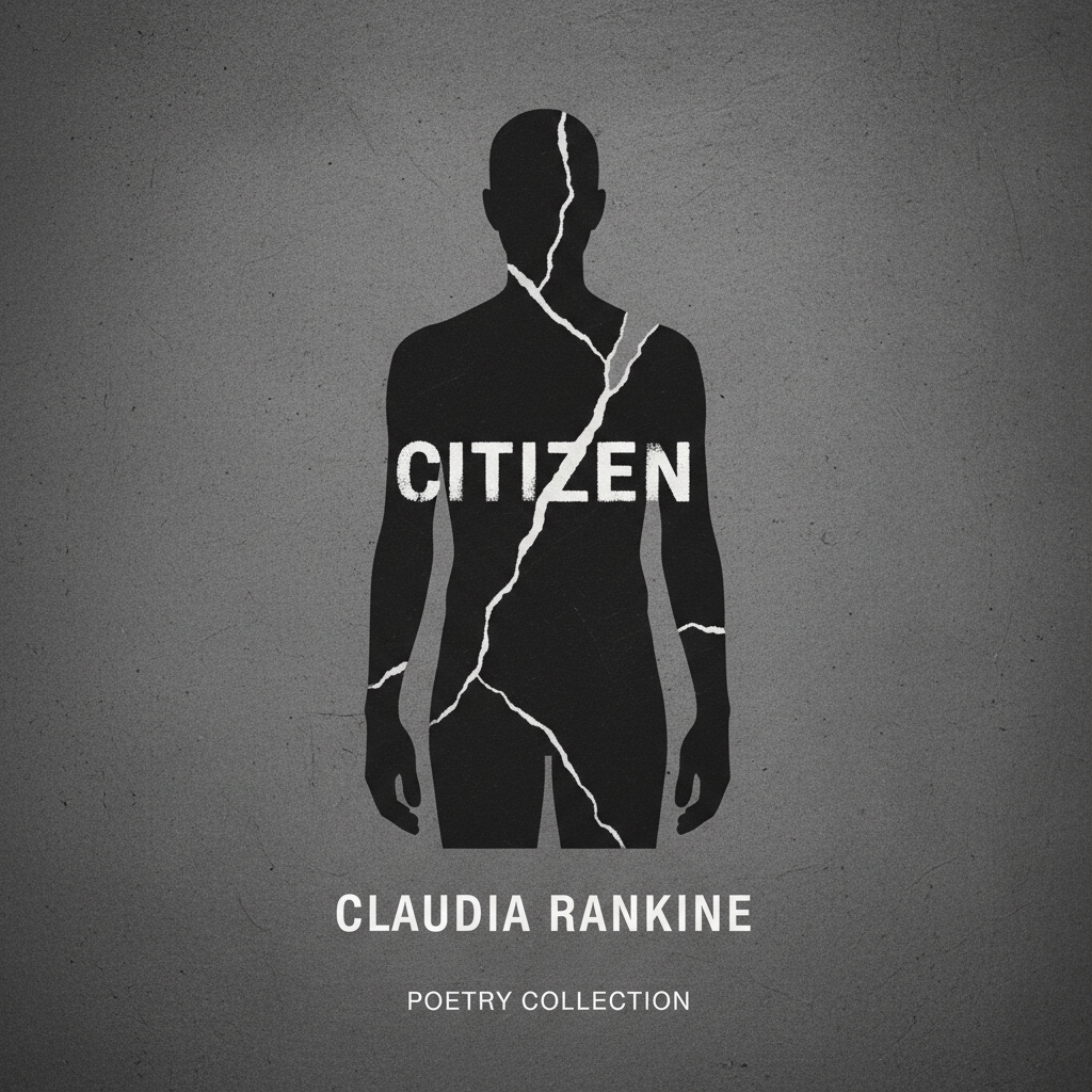 Stark poetry collection cover for Citizen by Claudia Rankine