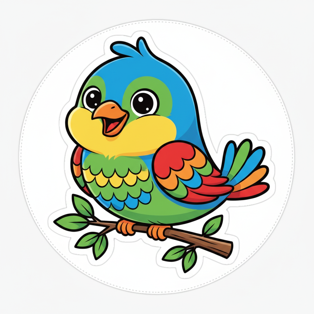 Kurzgesagt channel avatar showing a colorful illustrated bird