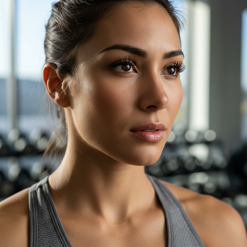 Aisha Thornton gym owner headshot, professional setting