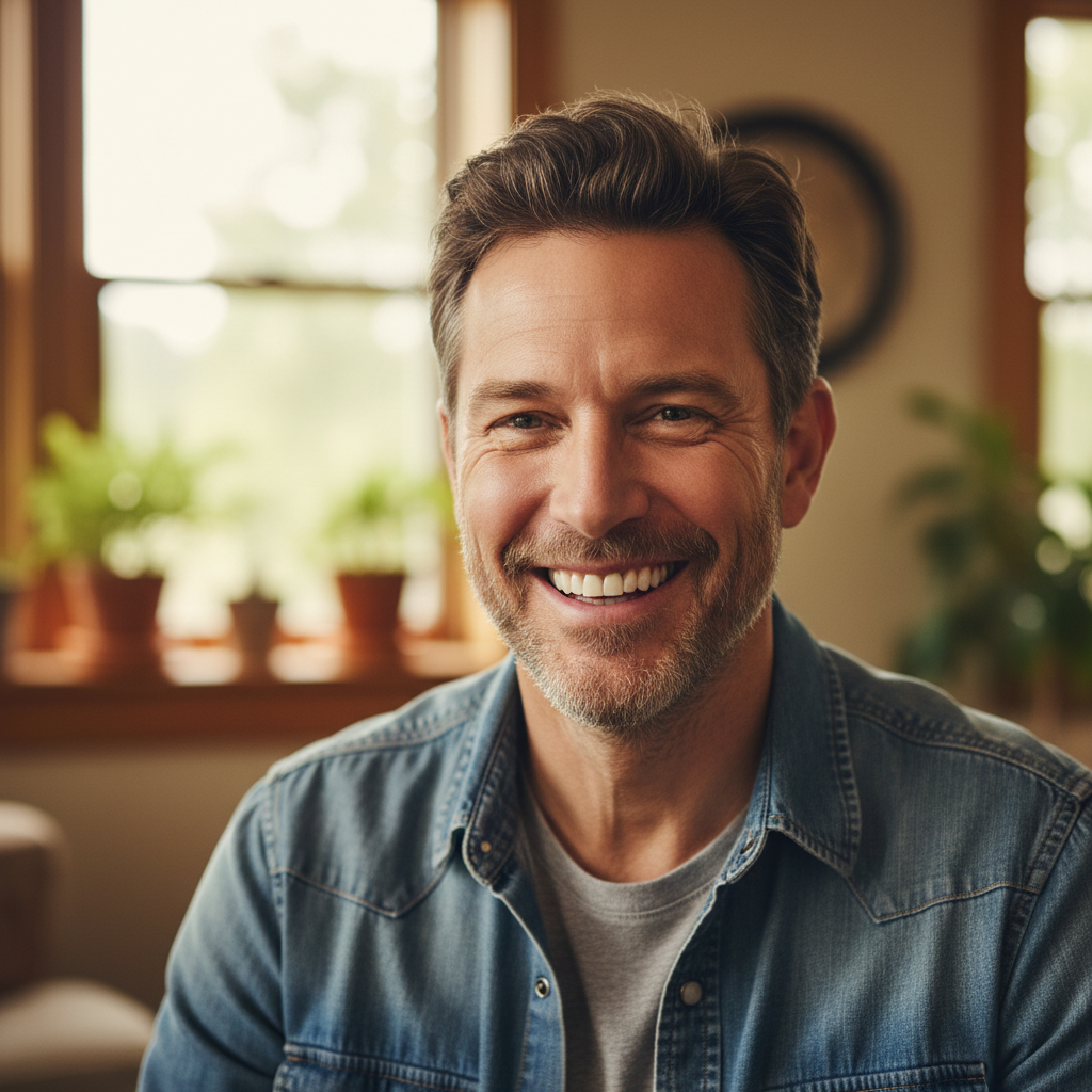 Daniel Mendoza, smiling father