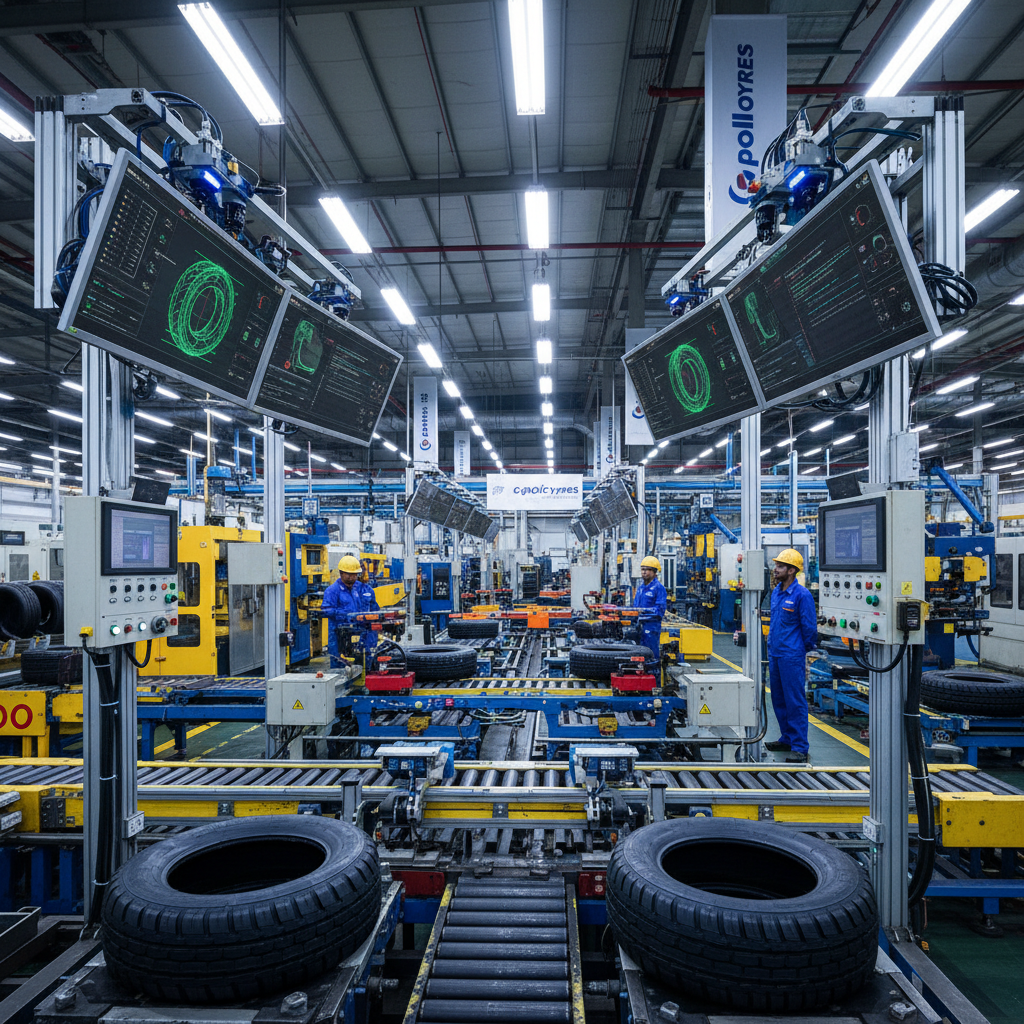 Apollo Tyres AI quality inspection system deployed by YAFE — real factory deployment