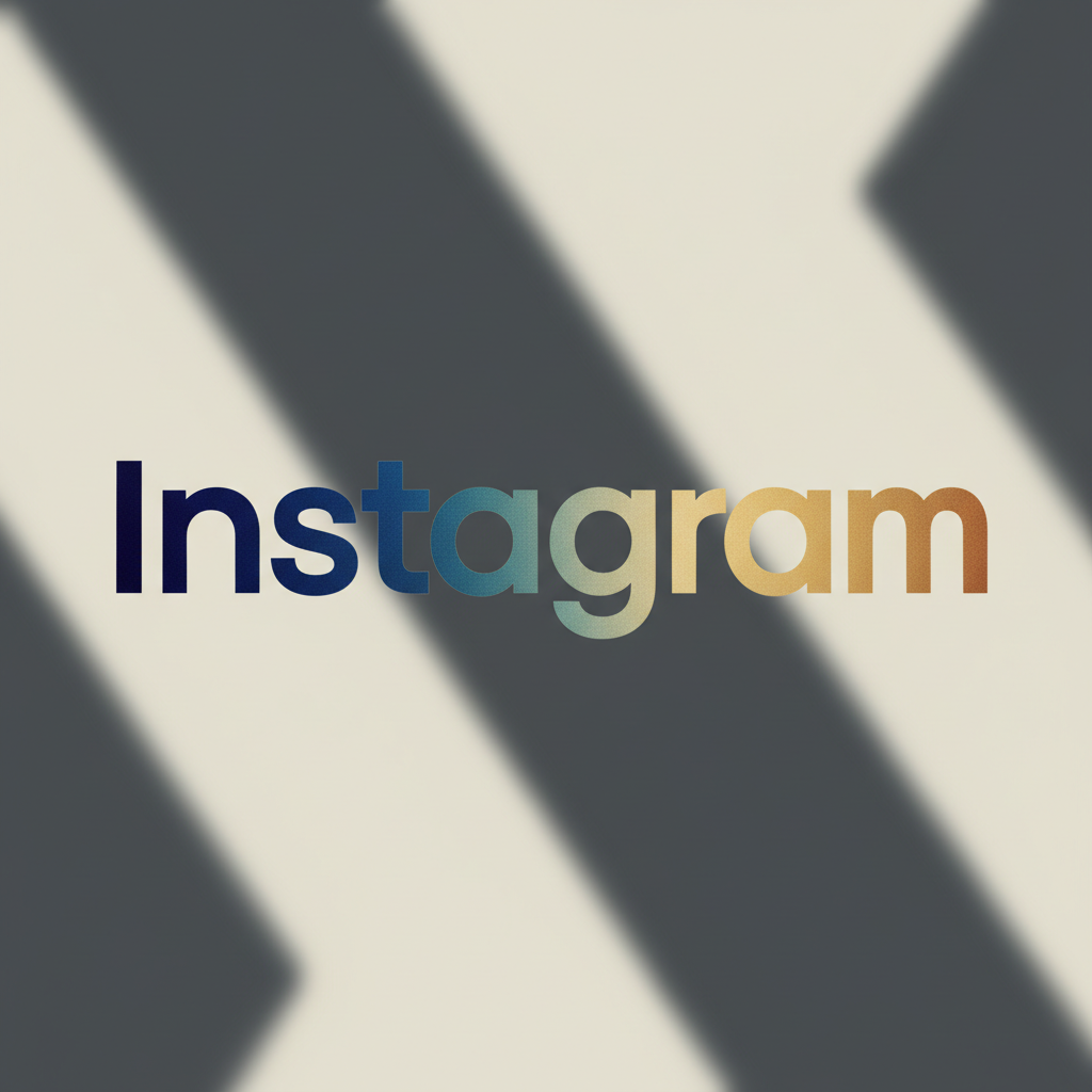 Instagram logo on colorful gradient background