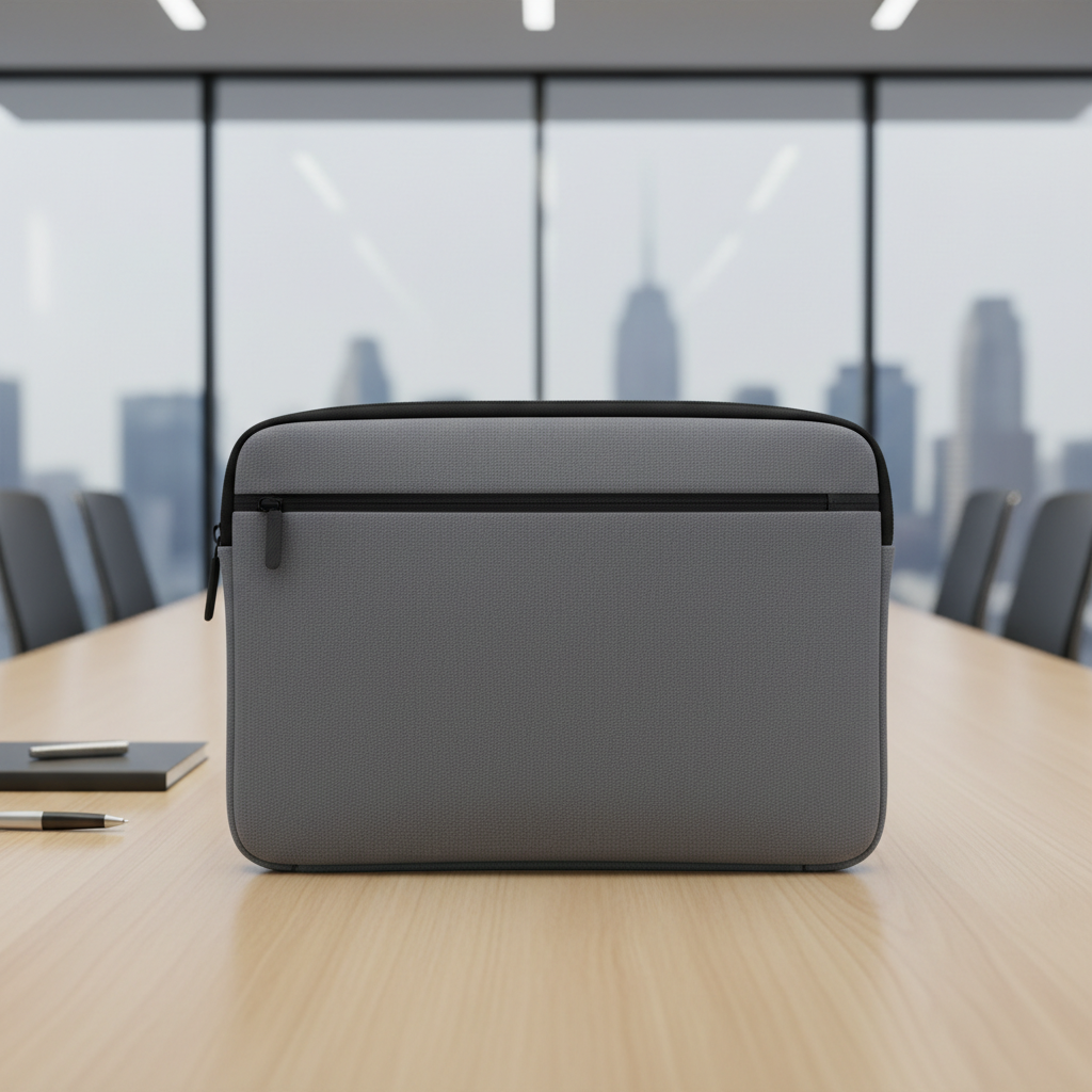 Neoprene laptop sleeve 14 inch gray protective case