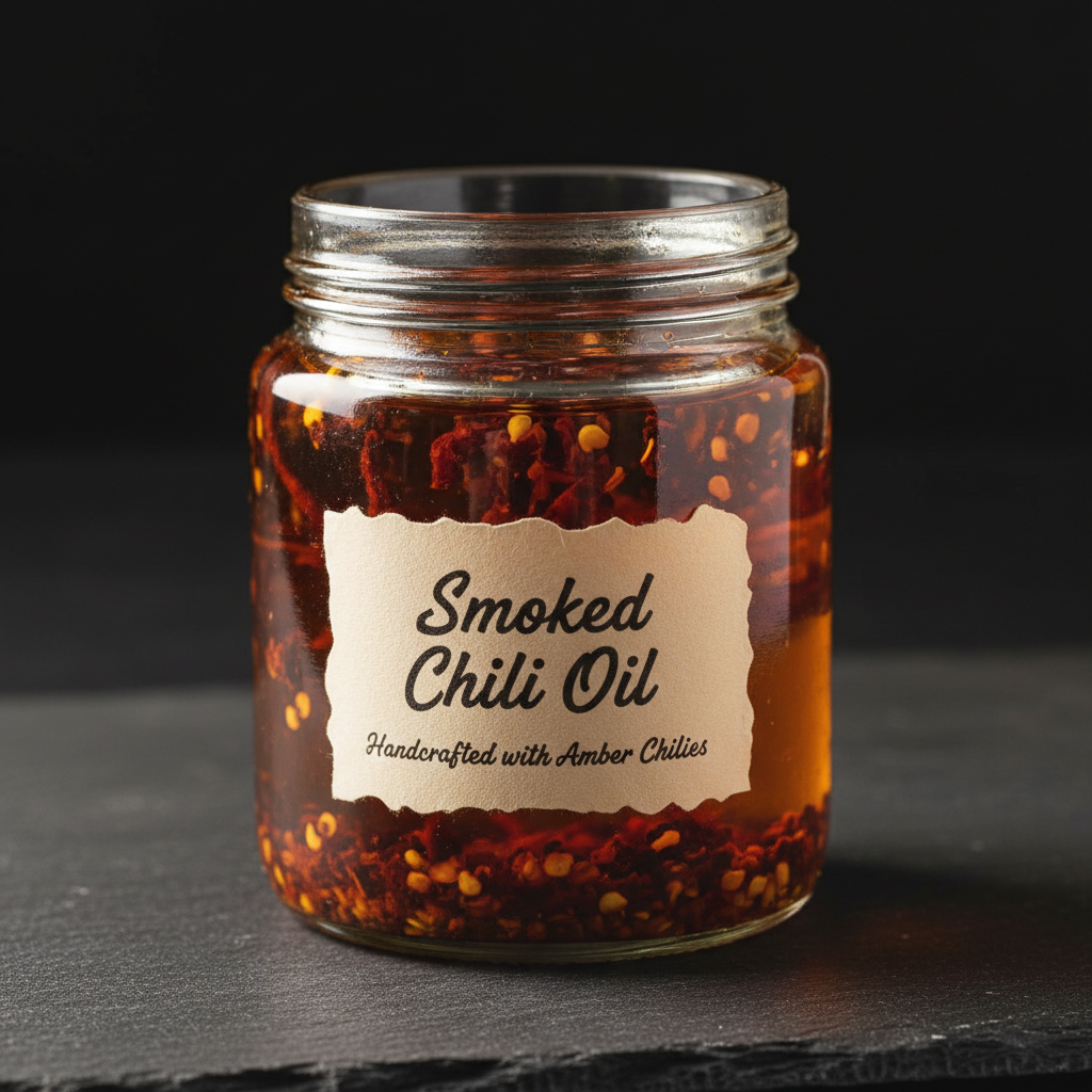 Liquid Fire Smoked Honey jar on dark surface