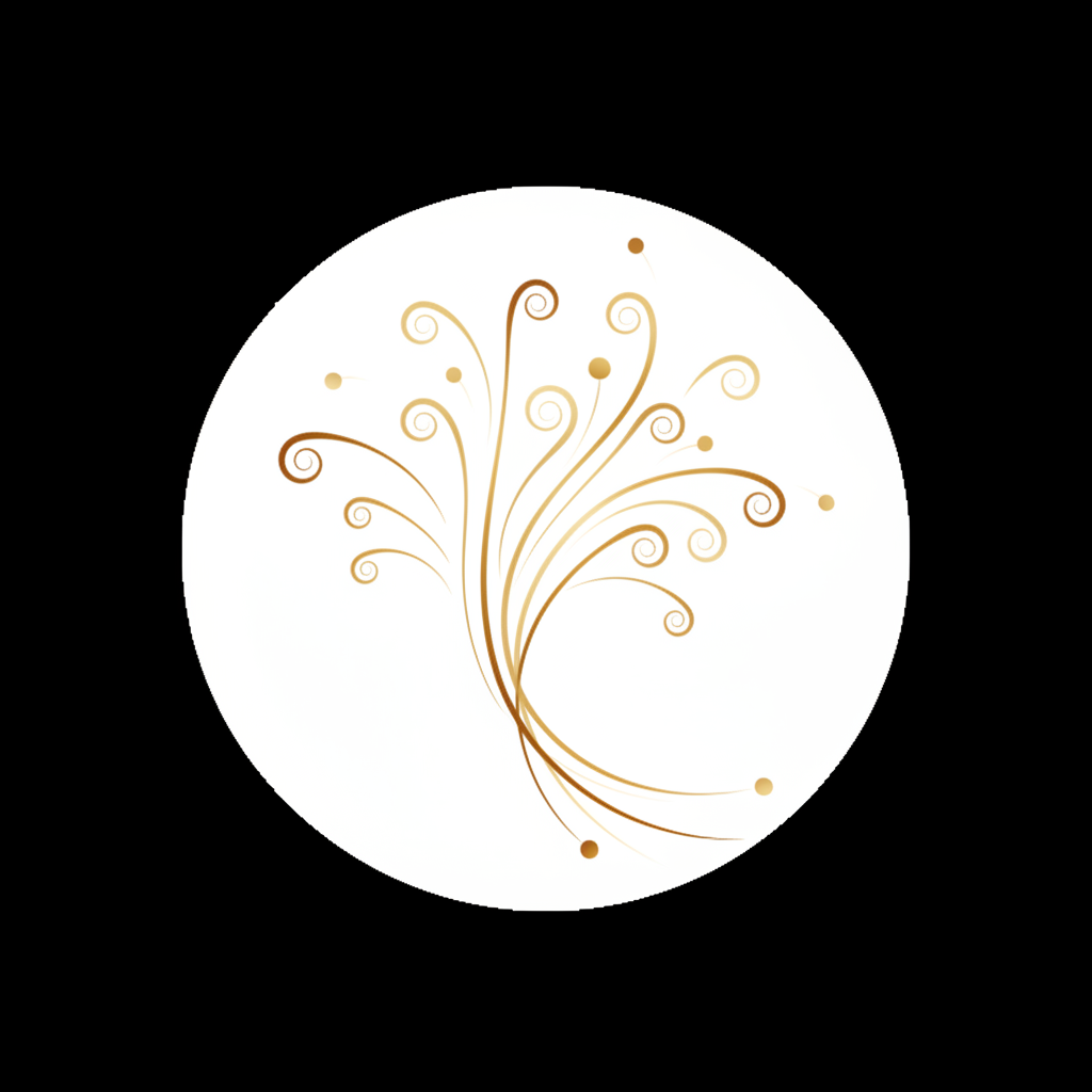 Abstract golden light rays representing illumination and intelligent business growth