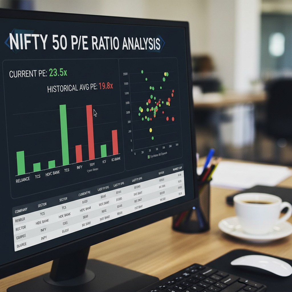 Indian startup IPO listing showing stock performance and valuation metrics