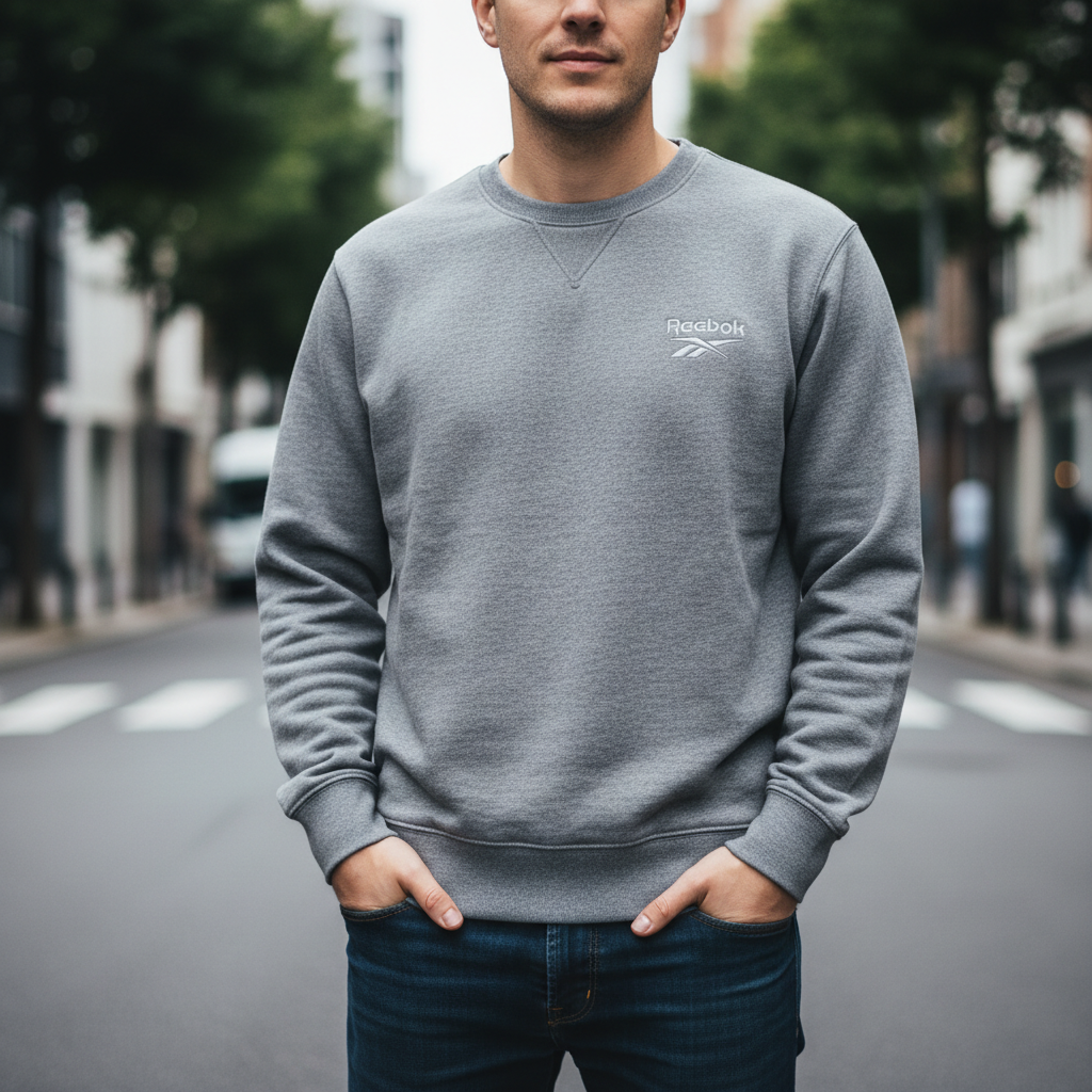 Grey crew neck t-shirt casual wear