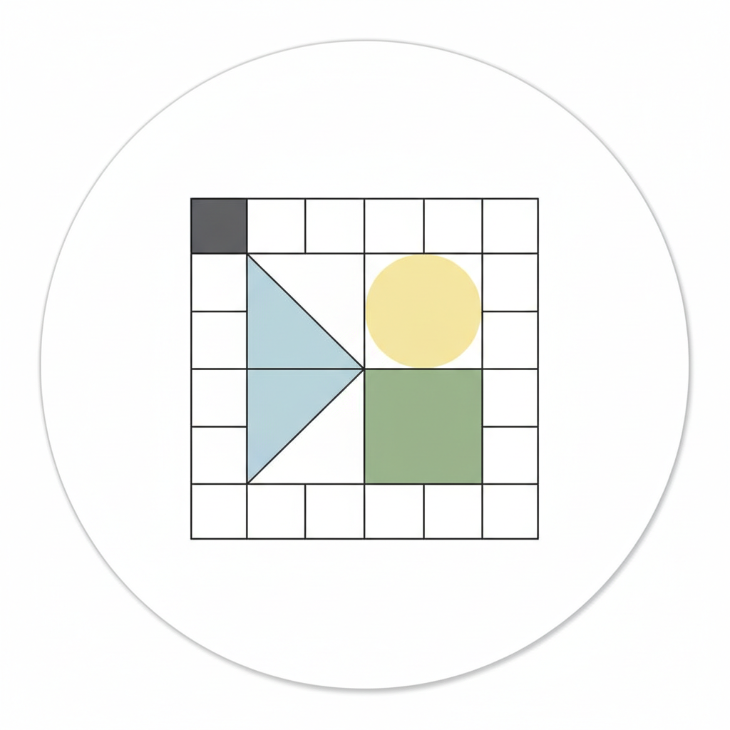 Design template grids on light background with clean minimal layout