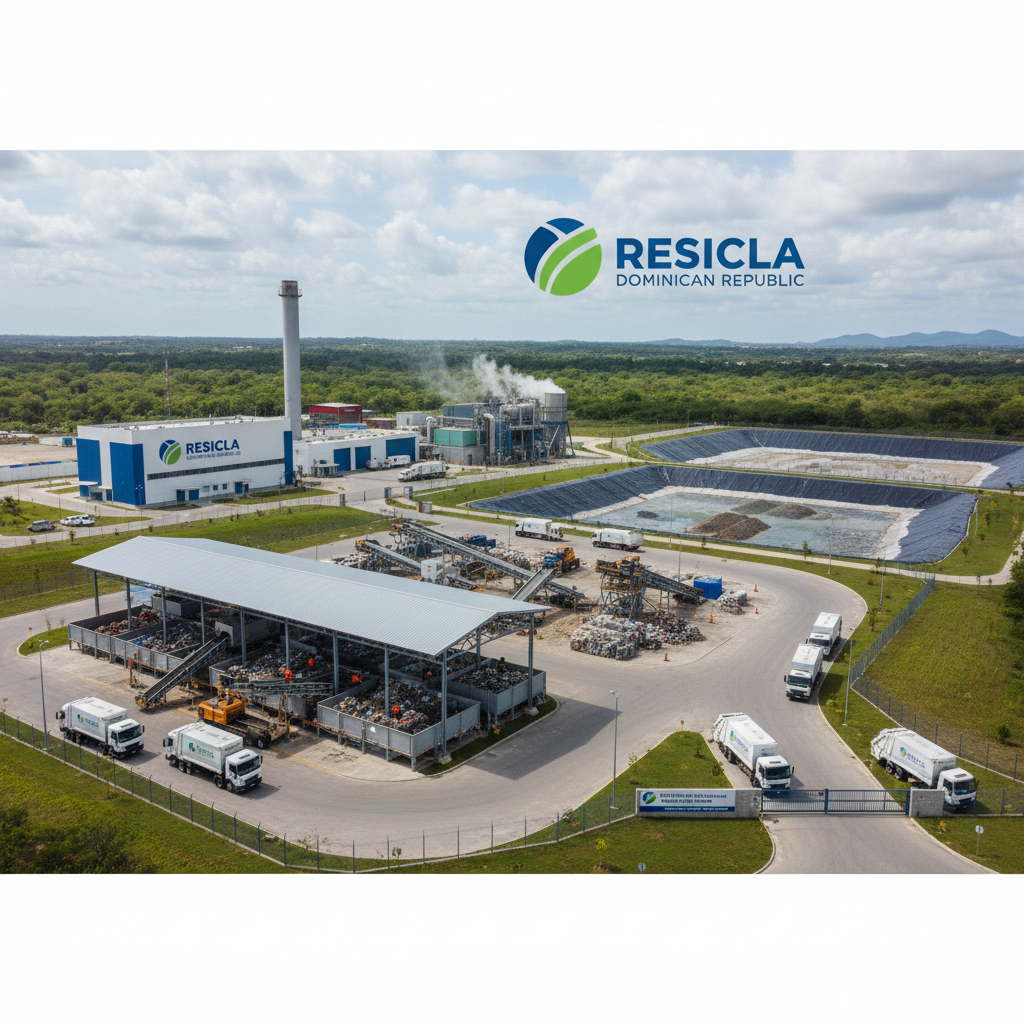Gestión y disposición final de residuos sólidos en instalaciones certificadas de Resicla República Dominicana