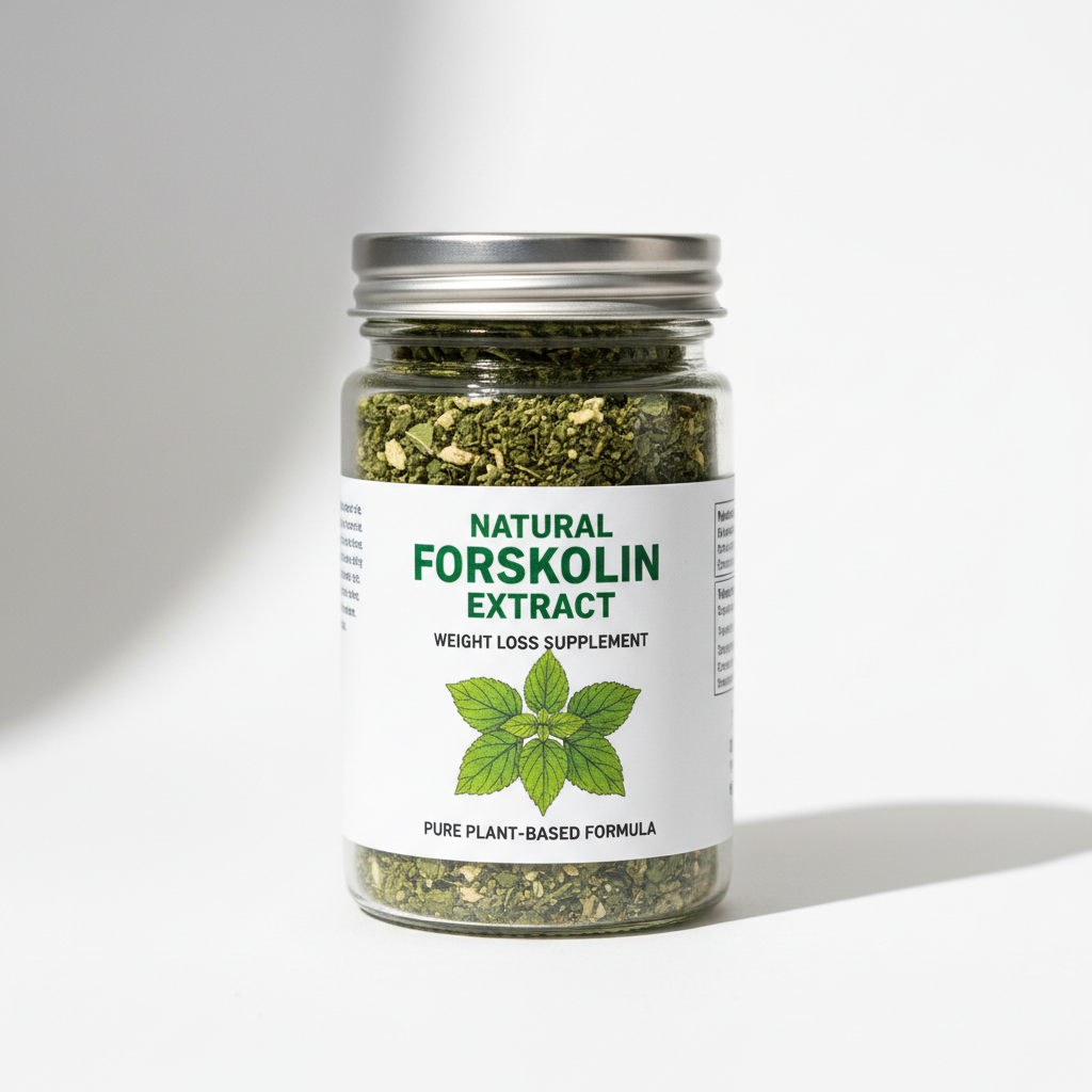 Forskolin natural plant extract used in weight loss supplements