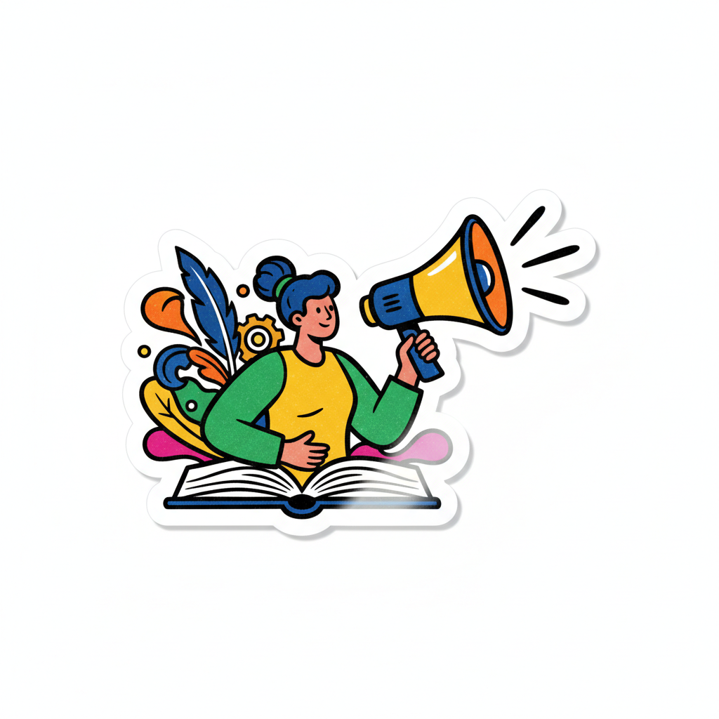Sample illustration work by Priya Mehta, bold editorial style with ink and colour