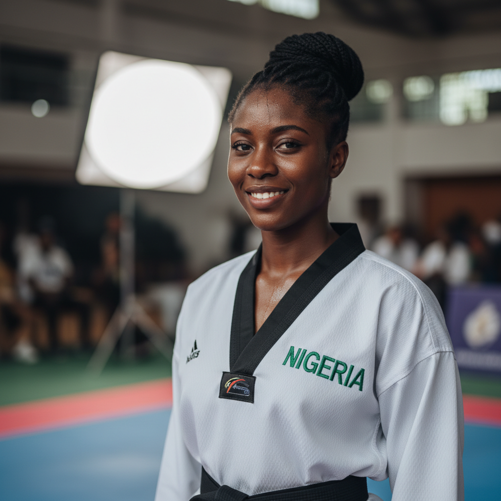 Portrait de Kouassi Yao Armand, champion national de taekwondo de Côte d'Ivoire