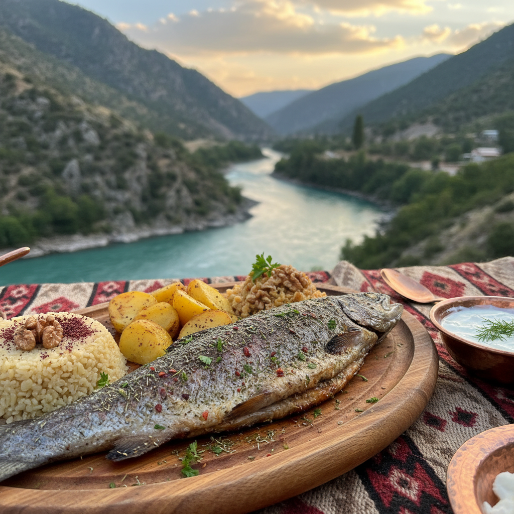Tunceli yöresel balık yemeği, Munzur çayı balığı