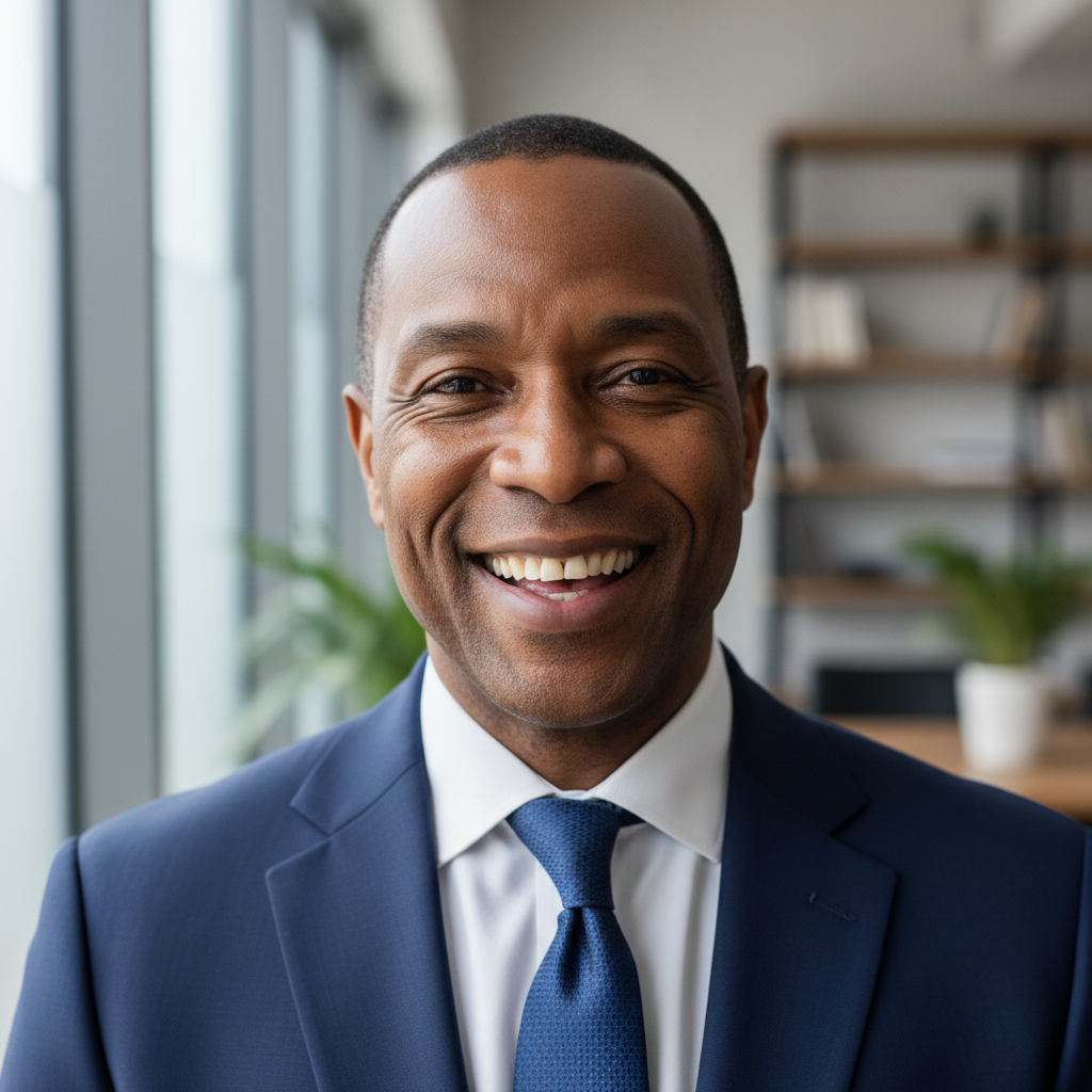 David Okafor, Founder and CTO of Stackflow Labs, confident professional headshot