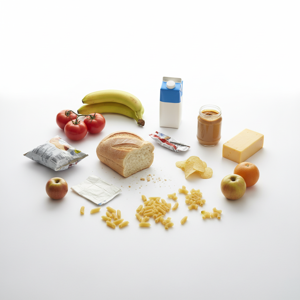 Generic food photo with no styling on plain white background — before Pinterest board cover
