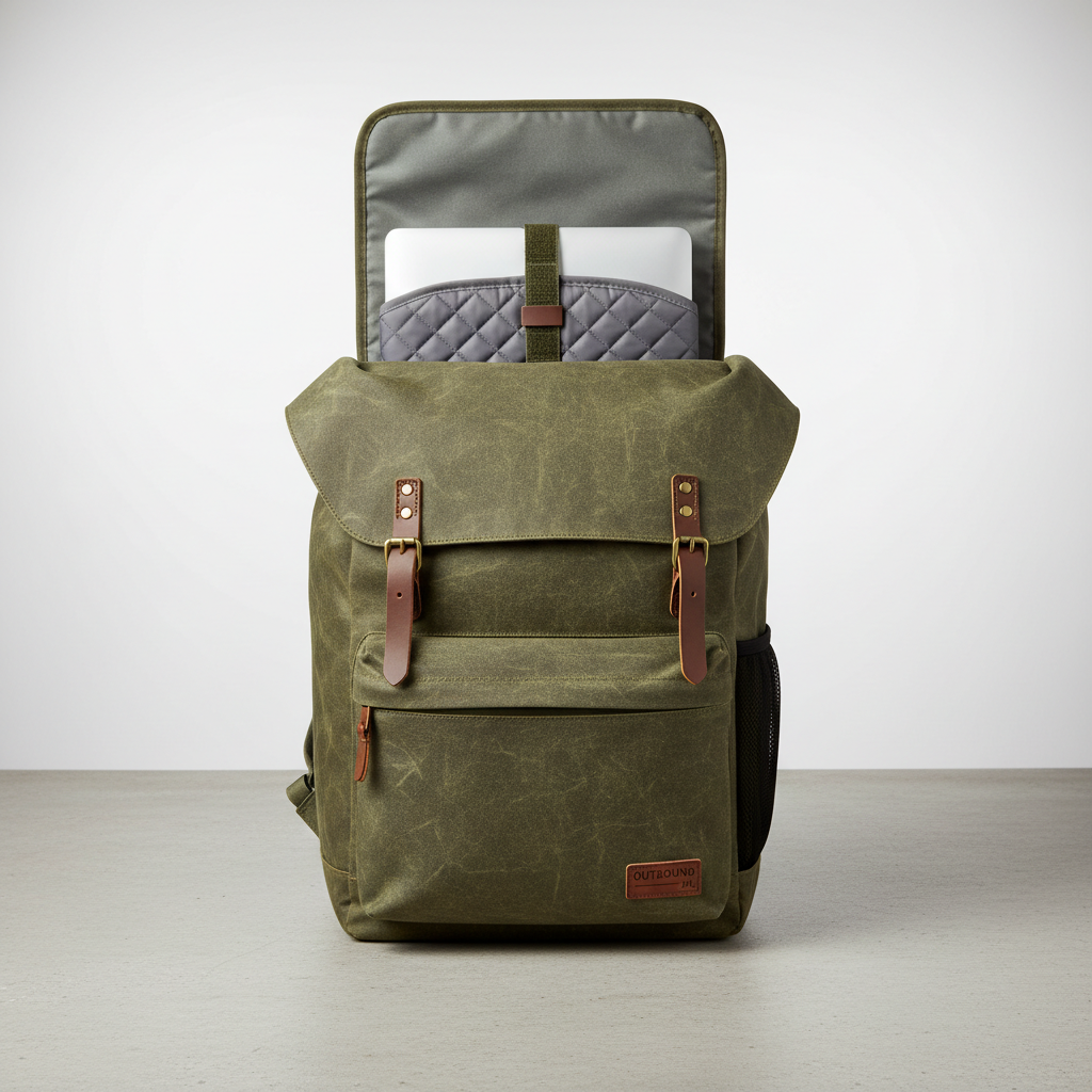 Structured Canvas Backpack — premium product available in South Africa