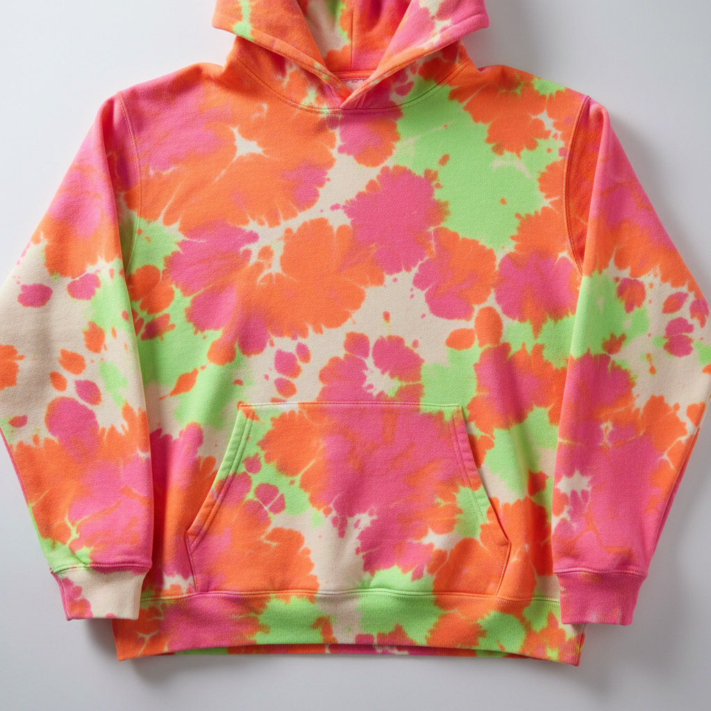 Olive green french terry sweatshirt on dark background with soft natural lighting, relaxed fit