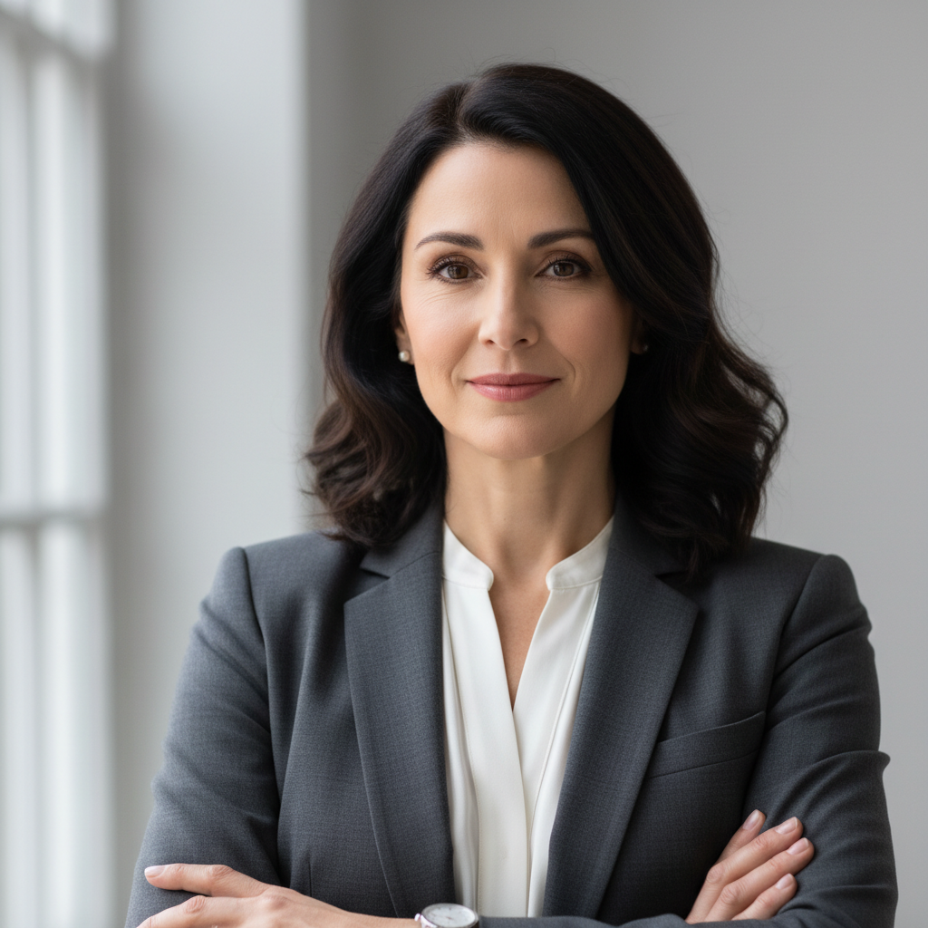 Sarah Mitchell, Operations Manager at Red Sea Resort Complex, professional portrait