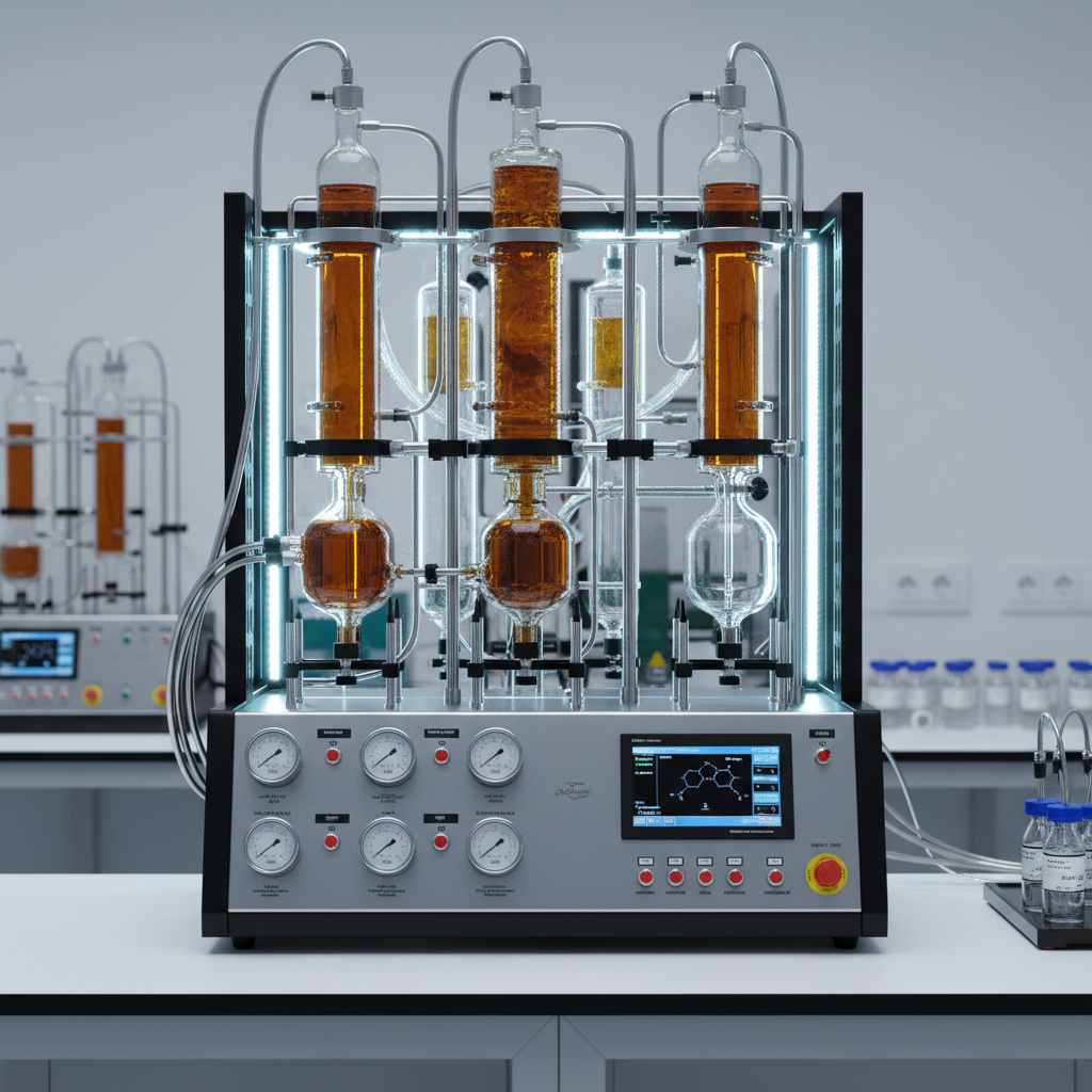 Advanced petroleum distillation testing equipment in a specialised fuel quality laboratory