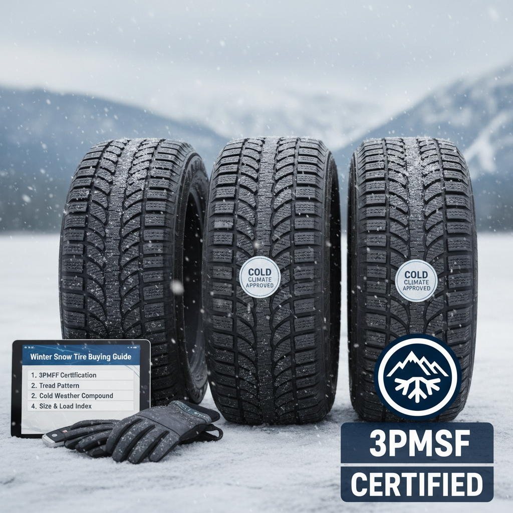 Winter snow tires buying guide 3PMSF certification cold climate