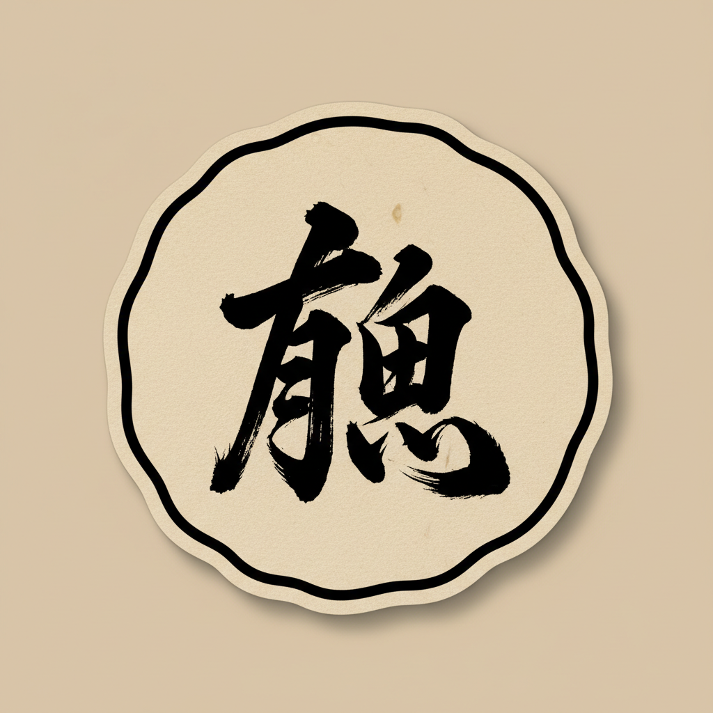 Expressive Japanese calligraphy with dramatic thick-to-thin brush strokes on textured paper