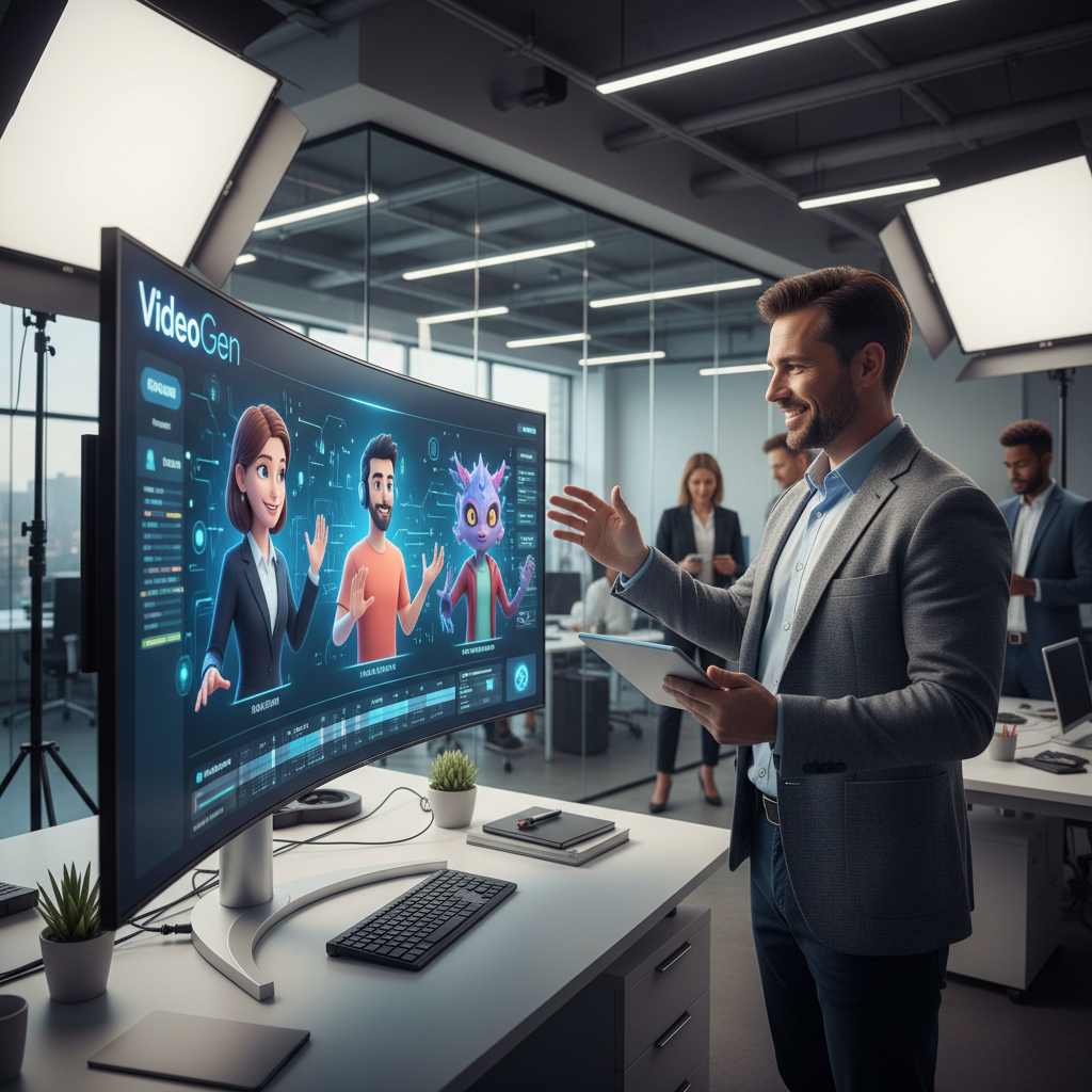 AI talking avatar for marketing video creation