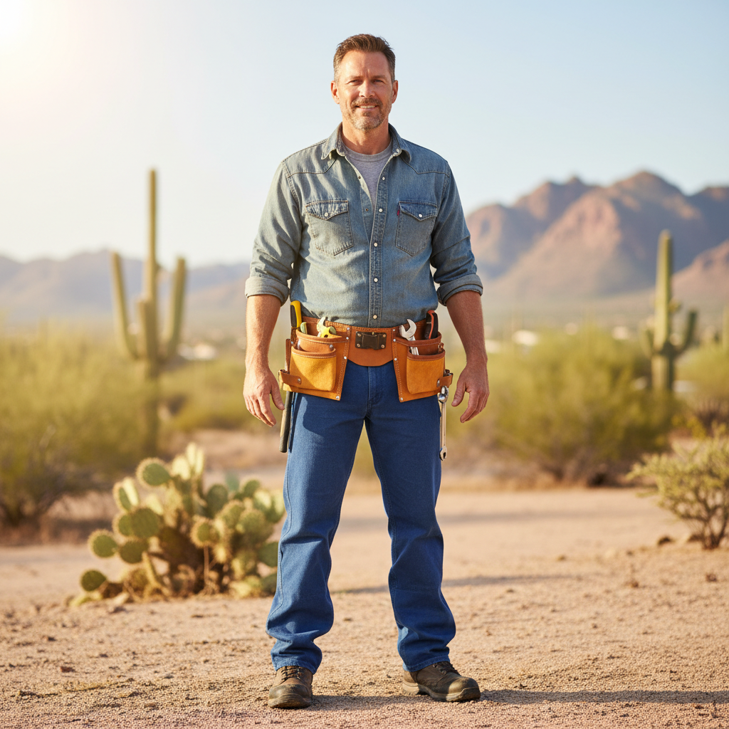 Brian Kellerman, experienced Scottsdale handyman professional in work attire, confident and approachable expression