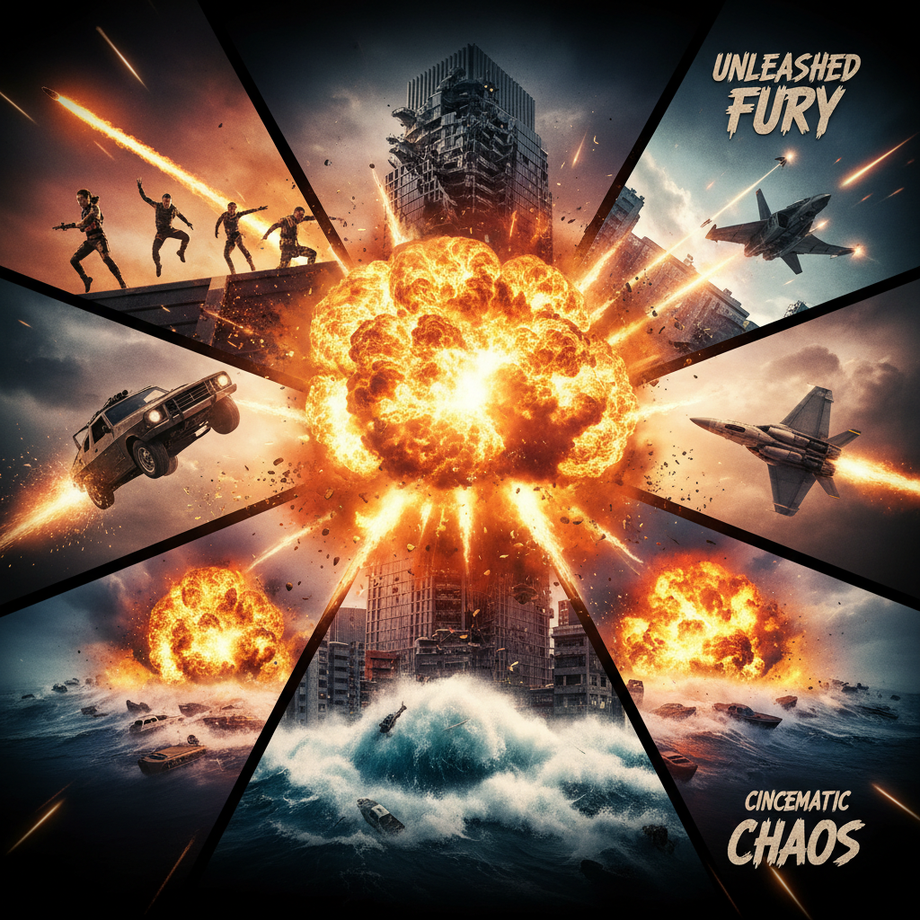 Action Movie Explosions Pack scenepack thumbnail — 52 clips by vfx_master