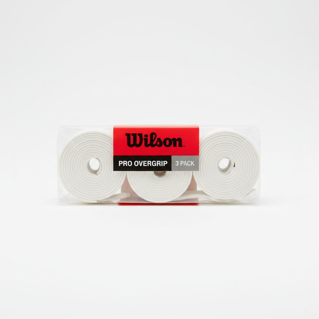 Tennis overgrip tape pack, white and coloured grip accessories