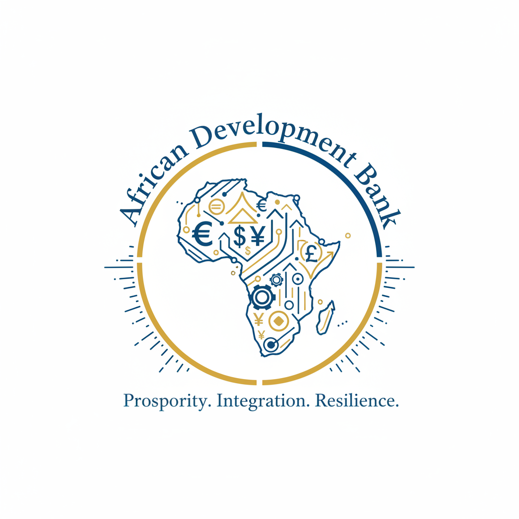 Logo of Uzbek National Bank with blue and gold colors on white background