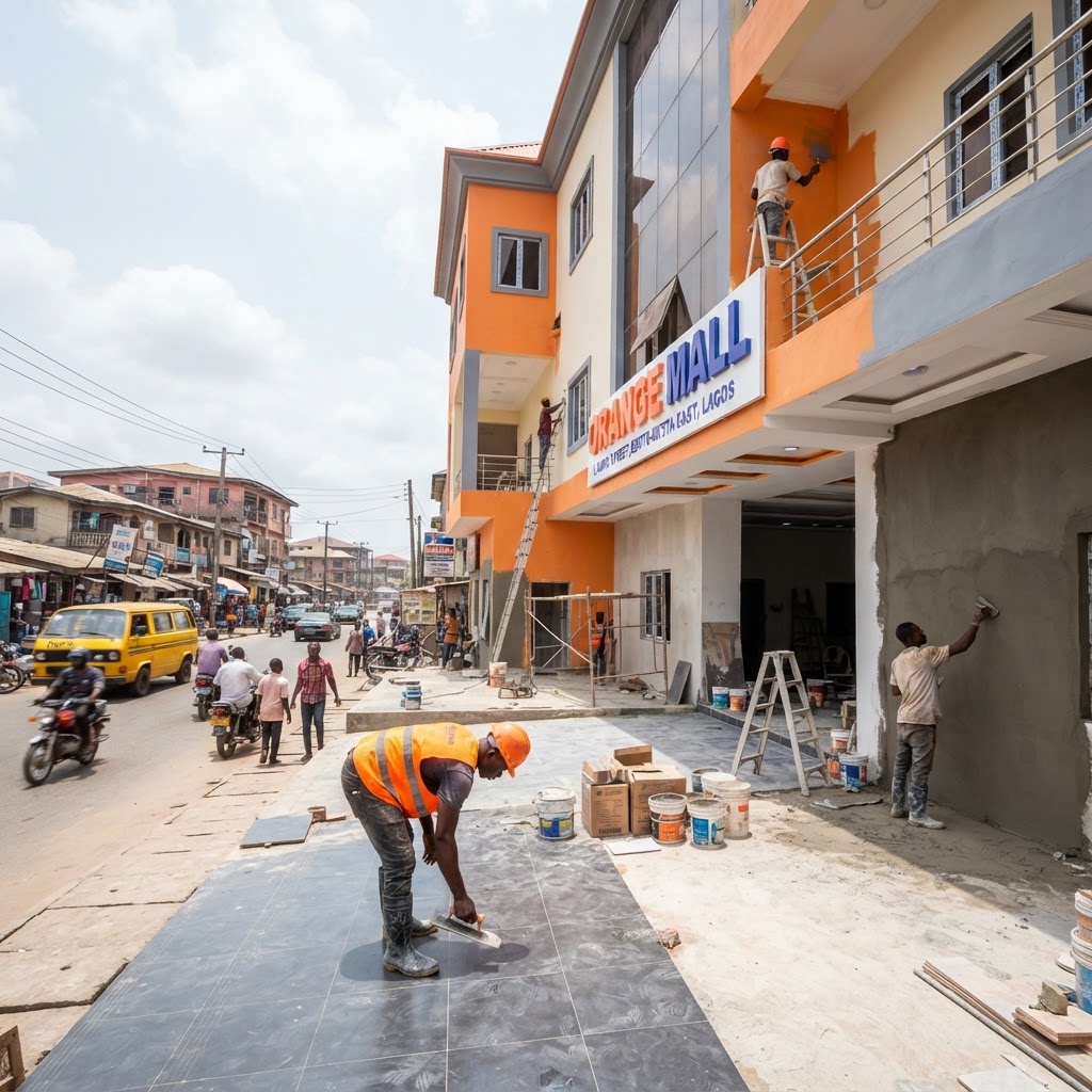 Orange Mall — Ladipo Street, Ebute-Metta East, Lagos, Finishing