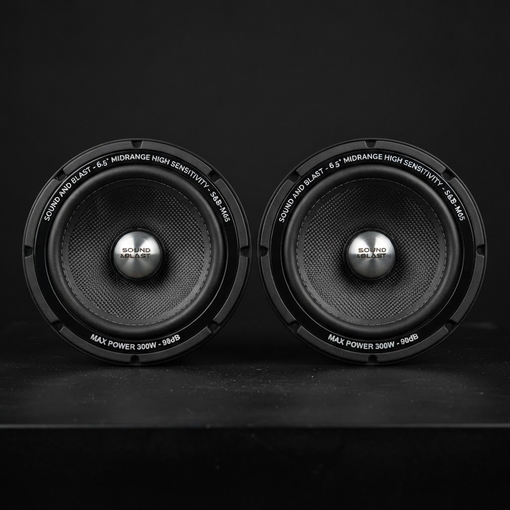 Sound and Blast 6.5 inch car midrange speakers with high sensitivity