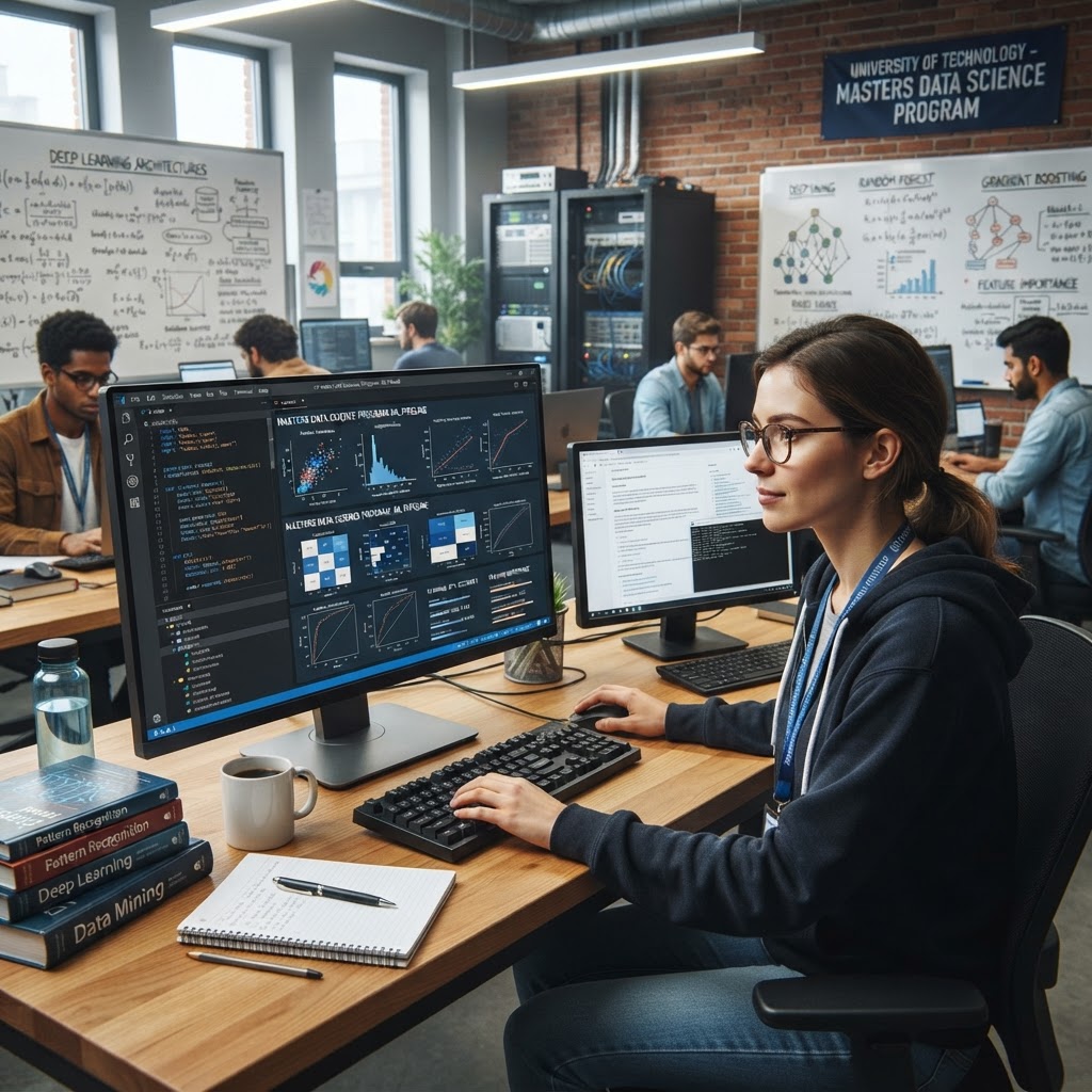 Data visualization charts and graphs on a bright white screen with colorful analytics dashboard