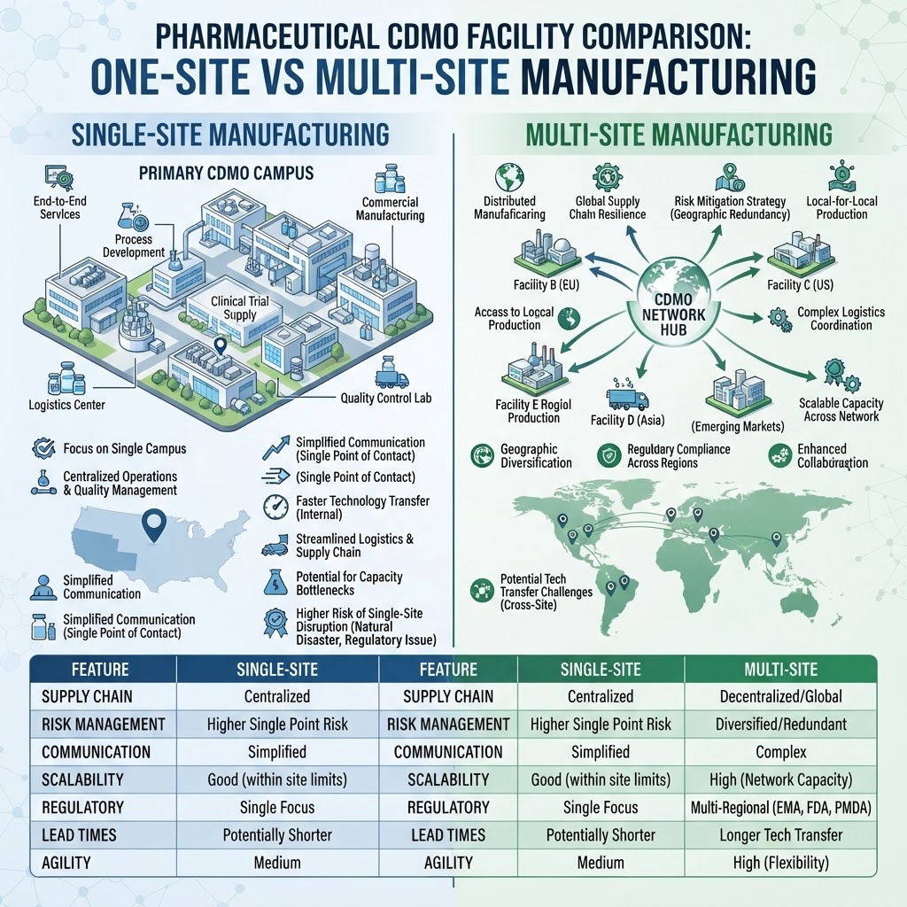 Smart pharmaceutical factory with connected equipment dashboards and digital twin visualization
