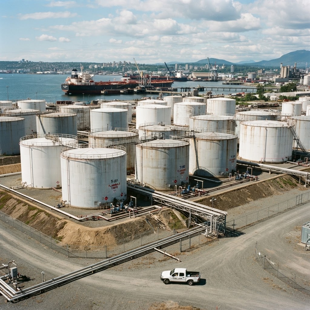 Petroleum storage tanks