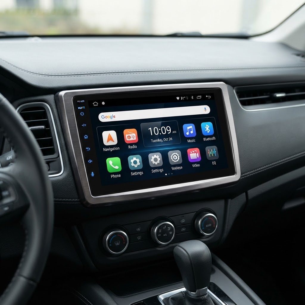 Coozo 9 inch Android car multimedia player with Bluetooth and WiFi