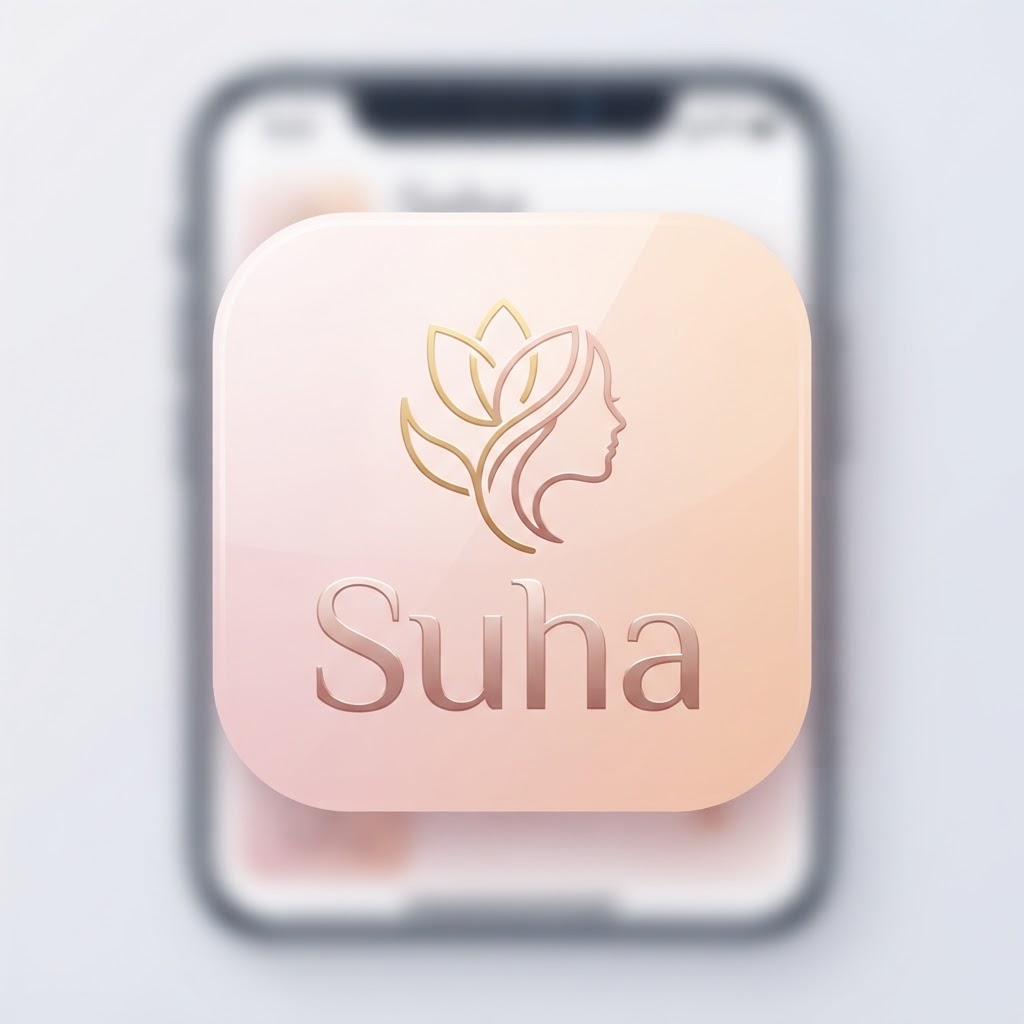 أيقونة تطبيق Suha لمنتجات الجمال والتسوق النسائي