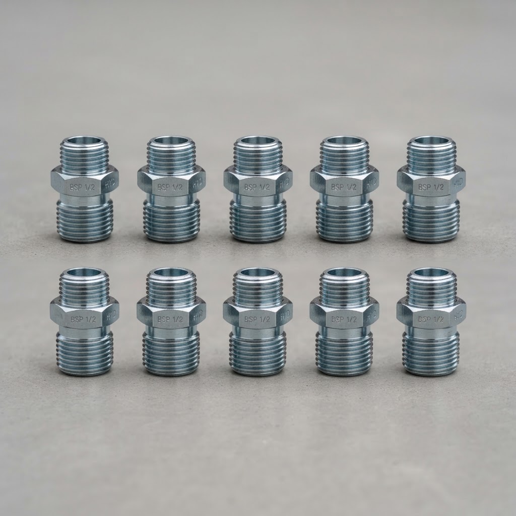BSP hydraulic fitting set of 10 pieces